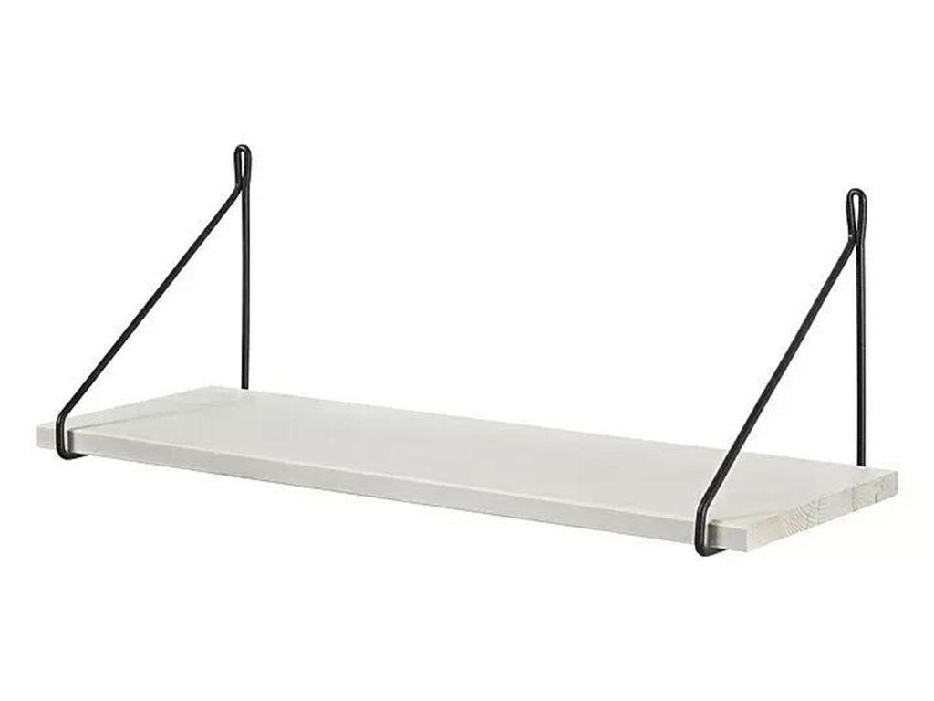 Dolle Wandregal Filo 80 x 20 cm weiß/schwarz