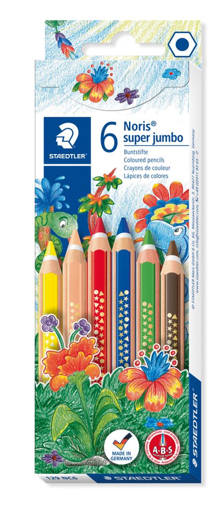 Staedtler Noris Super Jumbo 129, 6 stuks Productafbeelding 