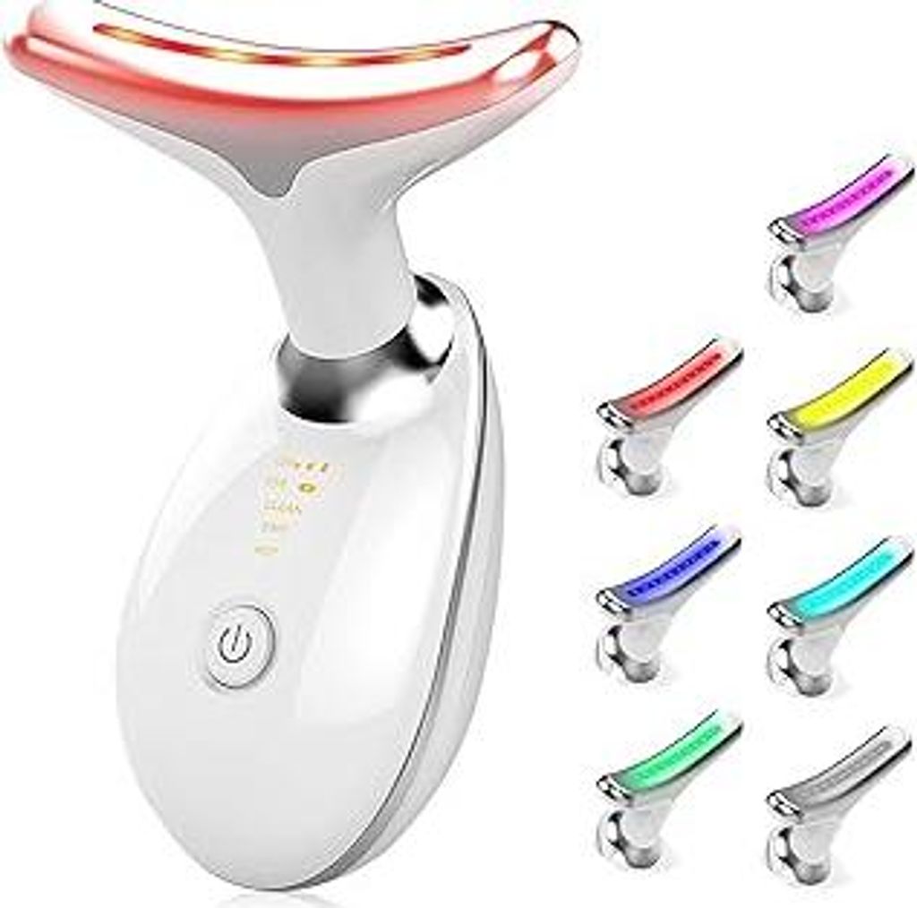 CooBES Elektrisches Gesichtsmassagegerät Anti-Falten,Hals Gesichtsstraffungsgerät,Face Gegen Falten Beauty Meter,EMS Gesichtspflegegerät Anti-Fa...