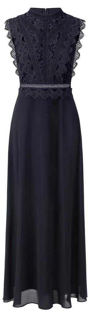 APART maxi-jurk met geborduurde kantdetails en een Productafbeelding 
