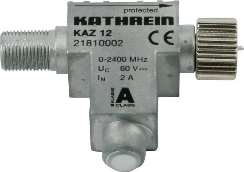 Protection foudre pour antenne et réseau câblé Kathrein KAZ 12 F