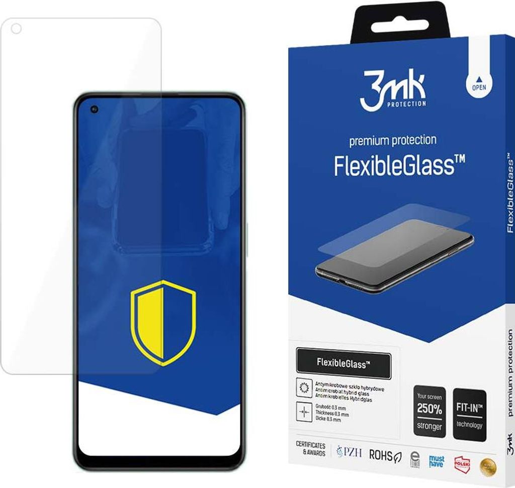 3mk FlexibleGlass Hybridglas für Oppo Reno 8 Lite 5G / Reno7 4G / Reno7 5G - Schutzglas KP20422