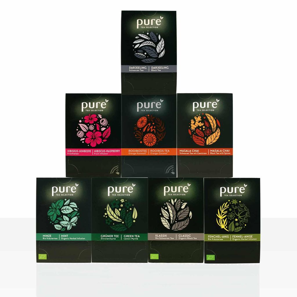 PURE Tea Selection 8 Sorten a 25 Beutel Tee Produktbild 