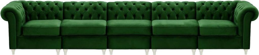 Chesterfield Modulsofa-Velluto 10-white