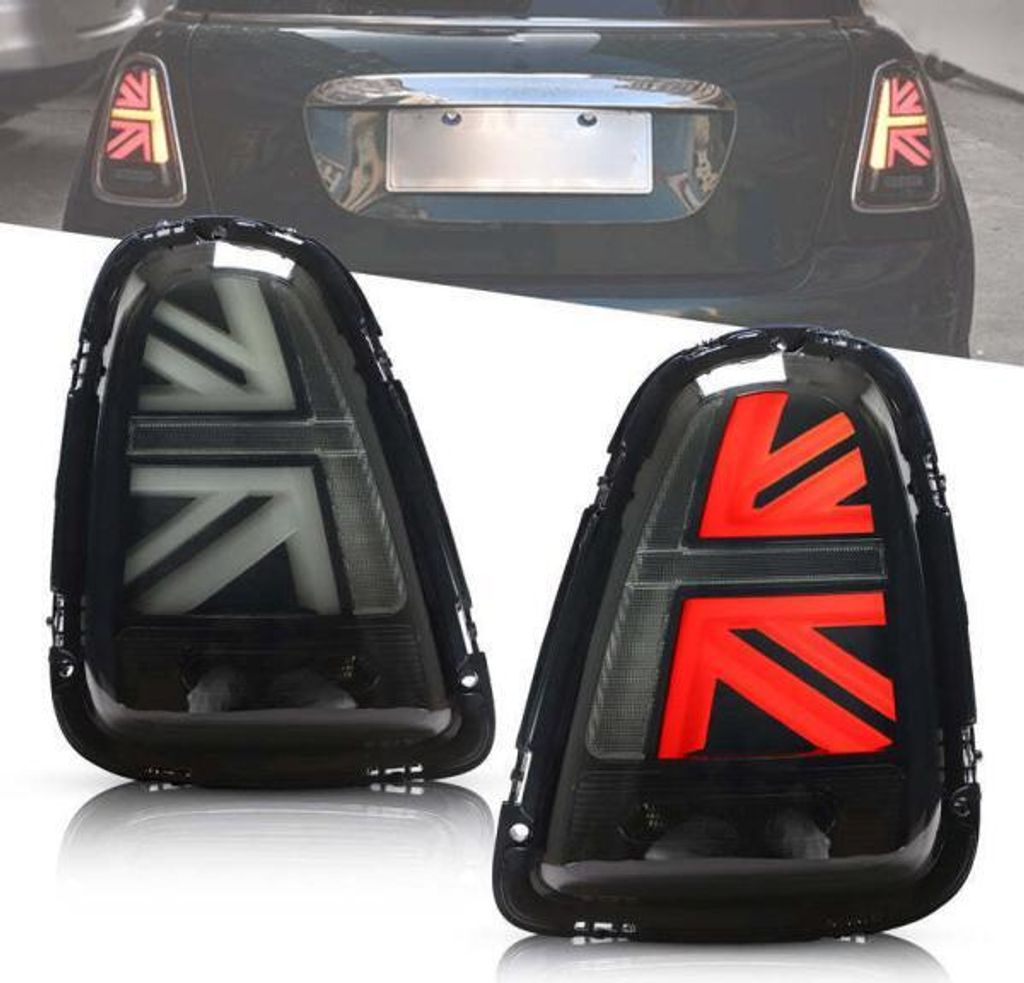 Voll LED Rückleuchten passend für Mini Cooper R56 R57 R58 R59 2007-2013 Smoke