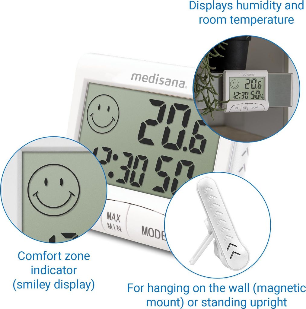Medisana Digitales Termo-hygrometer HG 100 60079 Obrázok produktu 8
