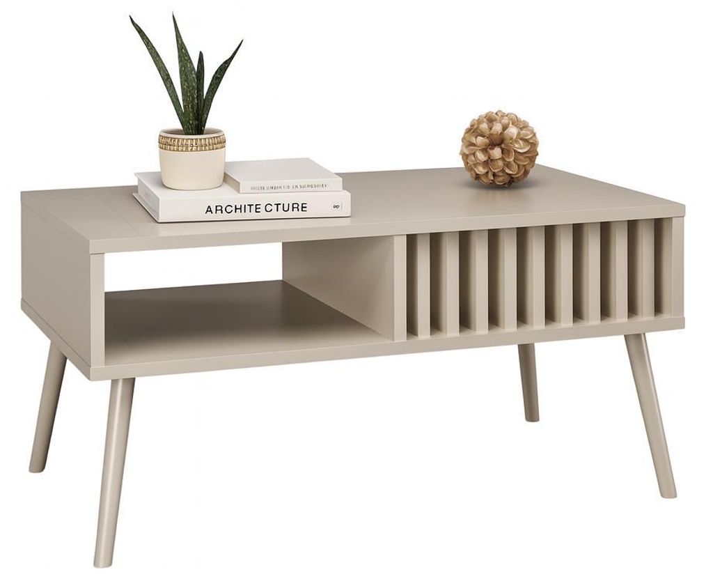 Couchtisch LAMEO Skandinavisch BEIGE/KASHMIR Ablage Mit Produktbild 