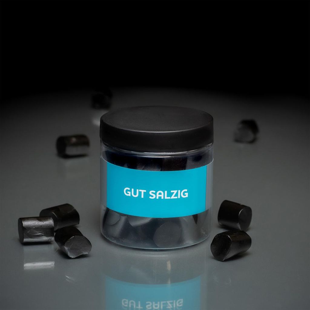 MEENK Gut Salzig, Salziges Weiches Lakritz in Dose, 180g