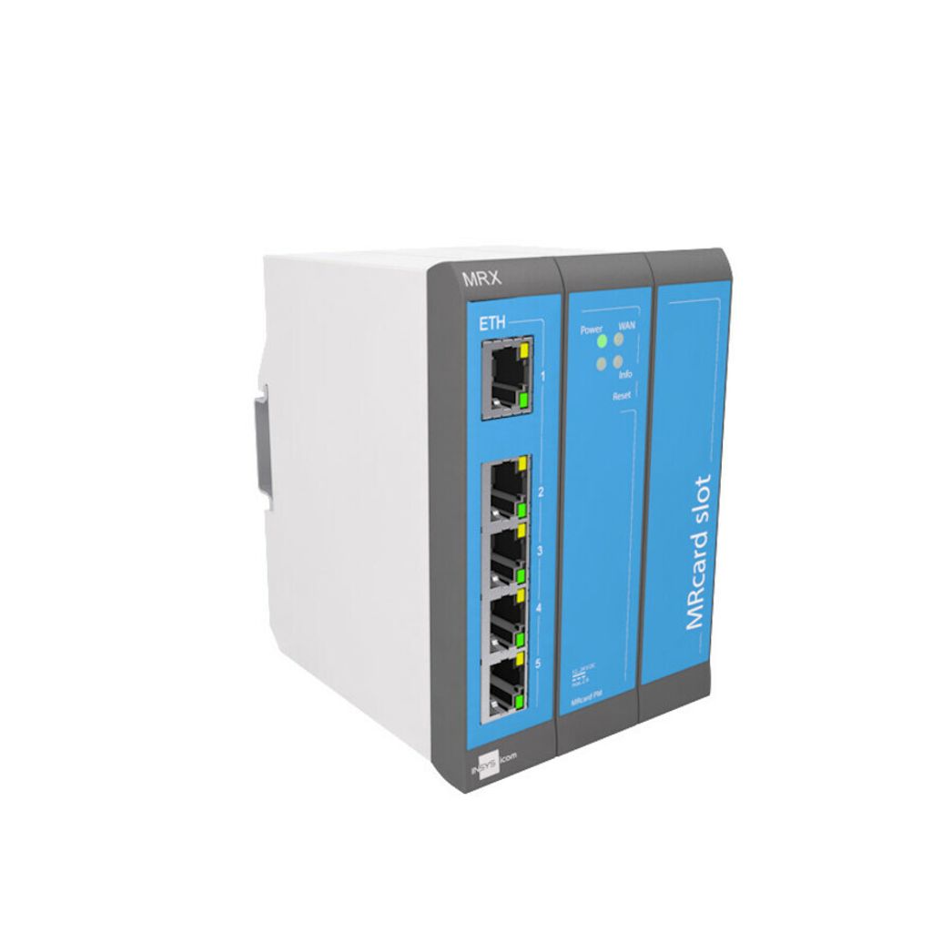 Insys Microelectronics MRX3 LAN router cablato Fast Ethernet Blu, Grigio