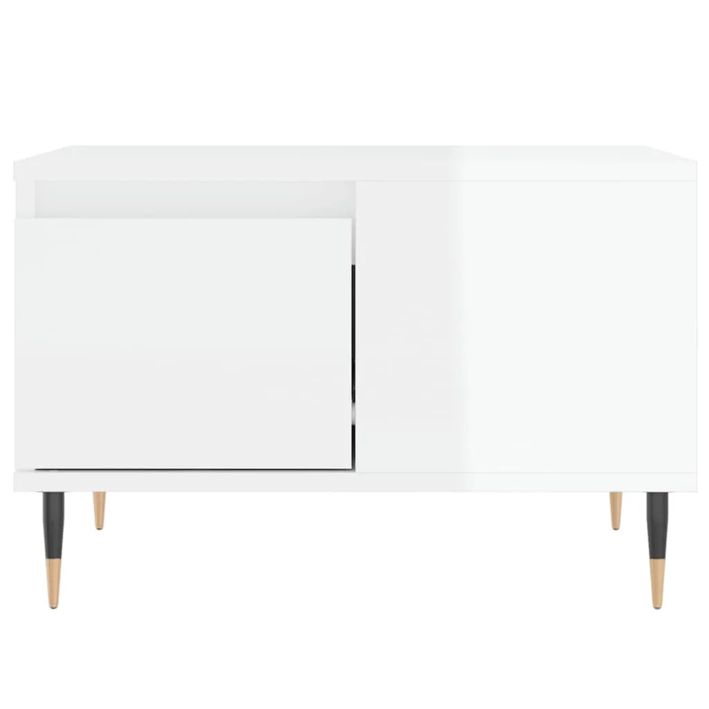 Offerta Tavolino Salotto Bianco Lucido 55x55 vidaXL - Design a Prezzo Shock - 6