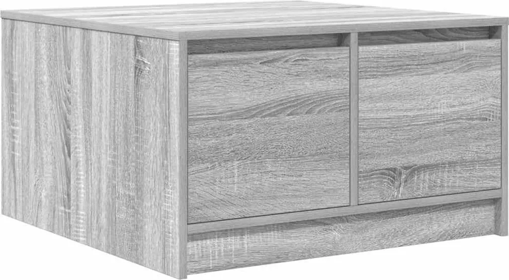 Tavolino Centro Salotto vidaXL Grigio Sonoma - 4 Cassetti - 70,5cm
