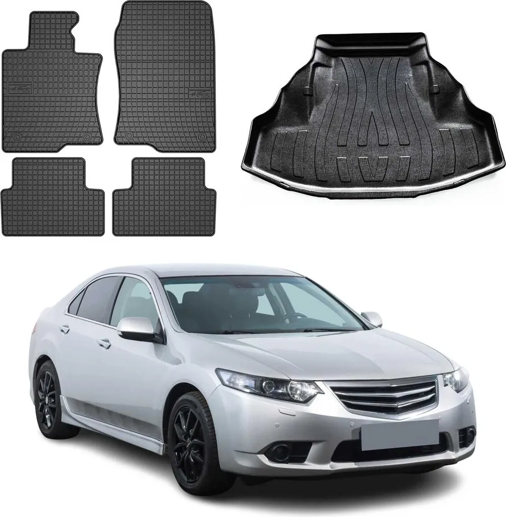 Accessori Su Misura Honda Accord 2008-2015: Set Tappetini TPE