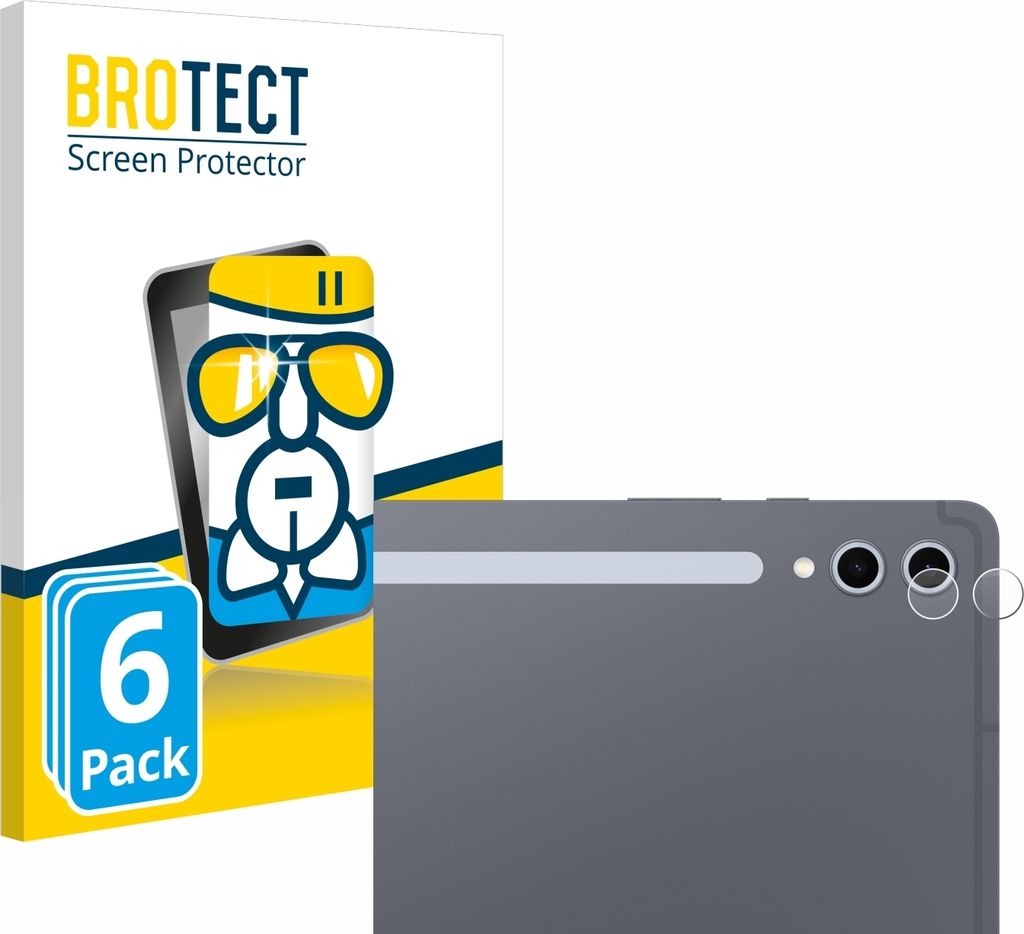 6x BROTECT Schutzglas für Samsung Galaxy Tab S10 Plus WiFi / 5G Schutzfolie Panzer Folie Glas Display Schutz klar