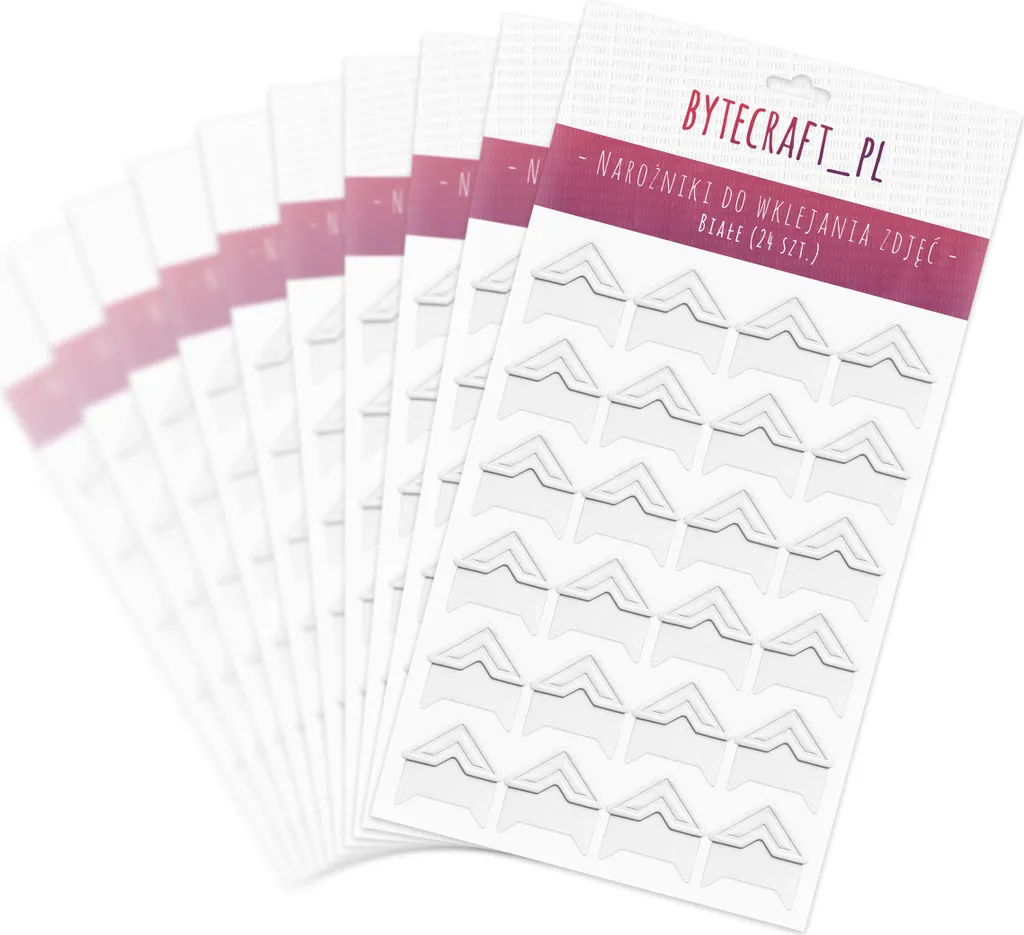 Coins adhésifs pour photos x240 - Fixations blanches pour scrapbooking