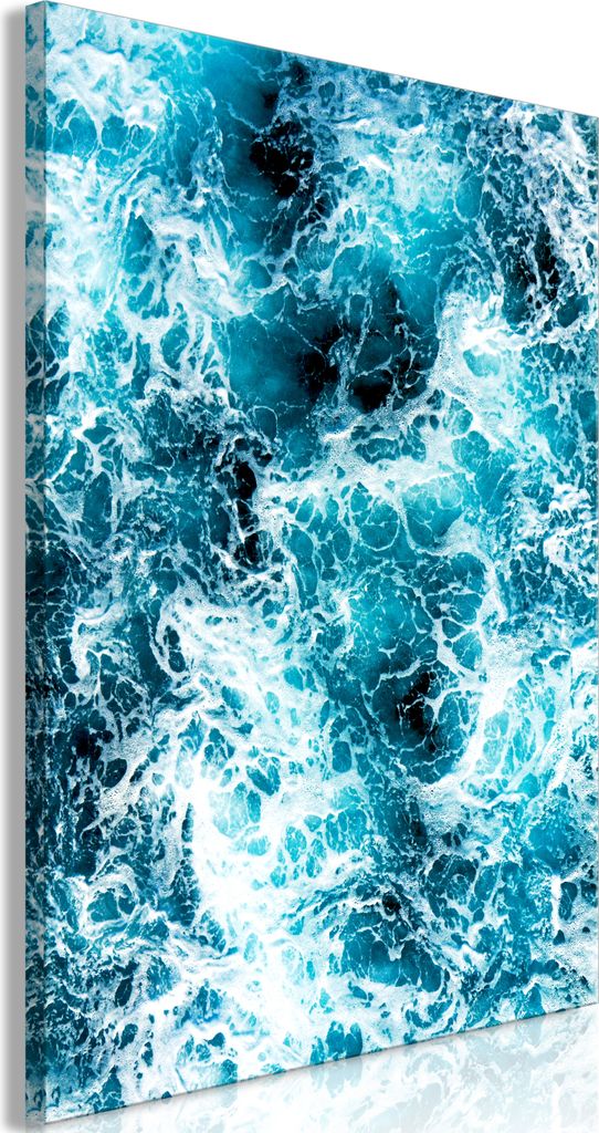 Italienischer Leinwand Leinwandbild - Sea Currents (1 Part) Vertical 60x90 cm Muster c-B-0400-b-a