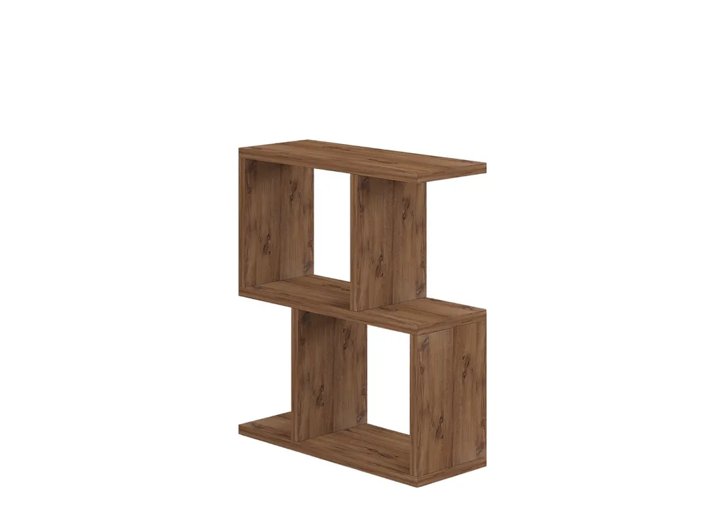 Petite table d'appoint en mélamine effet pin pour optimiser le salon