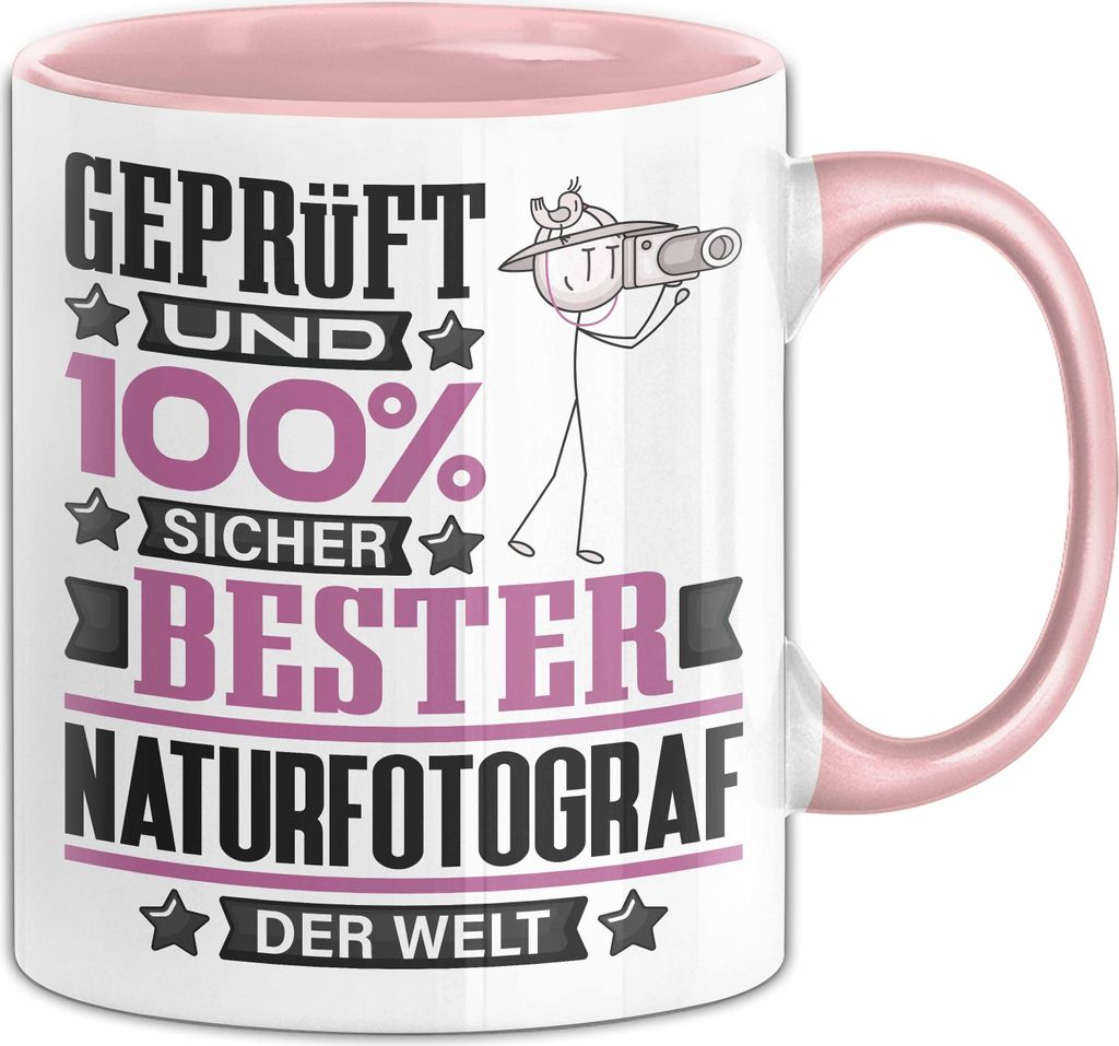 Naturfotograf Geschenk Lustiger Spruch für Naturfotograf Geschenkidee Bester Naturfotograf Der Welt (Rosa)