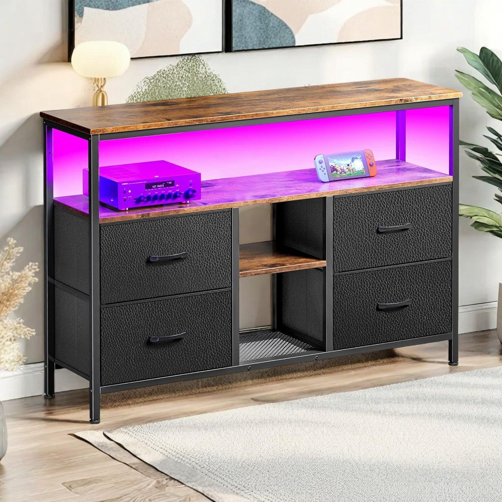Meuble TV ProximaX avec éclairage LED RGB, meuble TV de Image du produit 