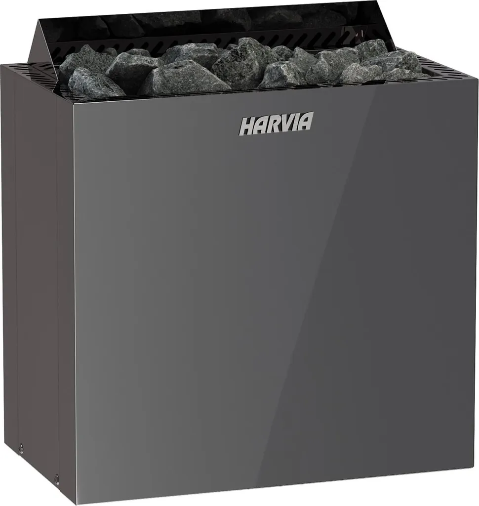 Poêle de sauna Harvia Vega Qubic Noir 9,0 kW HBQ904EM pour cabines privées