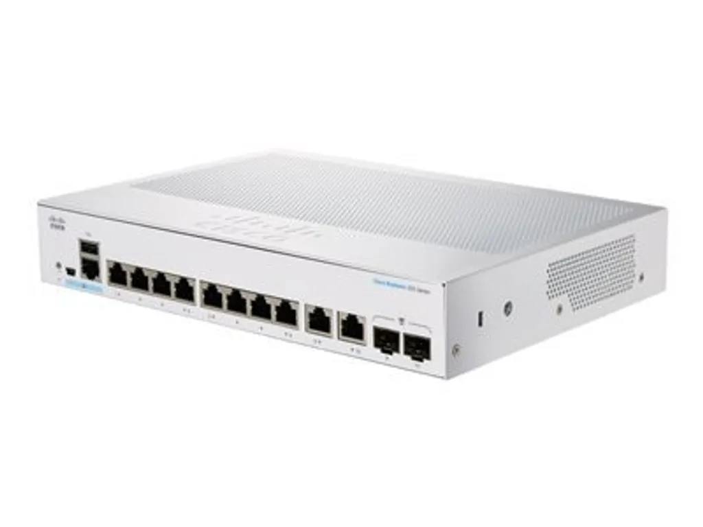 Switch Gigabit Cisco CBS250-8T-E-2G-EU Management L3 et Montage en Rack 1U