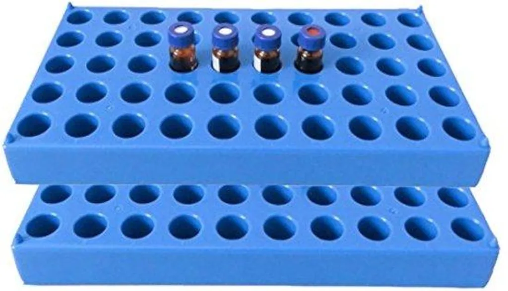 Support de tube à essai individuel bleu 12mm 2ml empilable x50 pièces