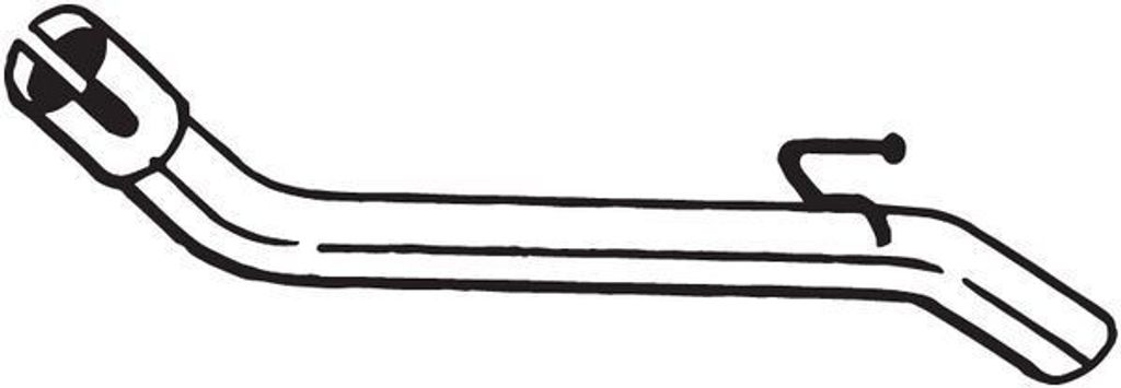 BOSAL Abgasrohr Auspuffrohr für FORD FOCUS III Turnier Hinten 750-323