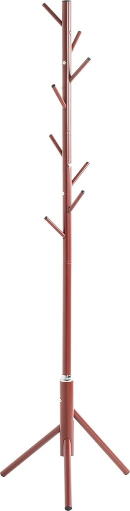 Garderobenständer >52426< in rot, Metall - 173x48cm (HxD)