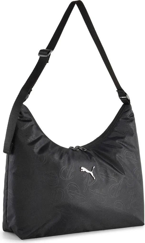 Borsa PUMA Black Pop Slouchy Hobo Bag - Originale Puma Script AOP - 1