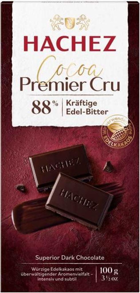Hachez Cocoa Premier Cru 88% Kakao 100g Produktbild 