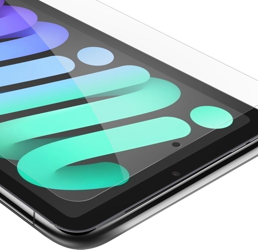 Cadorabo Panzer Folie für Apple iPad MINI 6 (8.3 Zoll) in Transparent Schutzfolie Tablet Gehärtetes Tempered