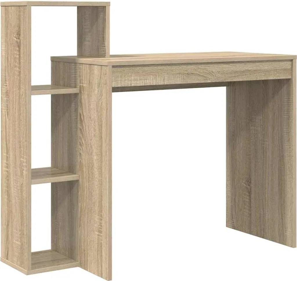 Scrivania Moderna 100 cm Rovere Sonoma - Tavolo Computer Slim 40x90