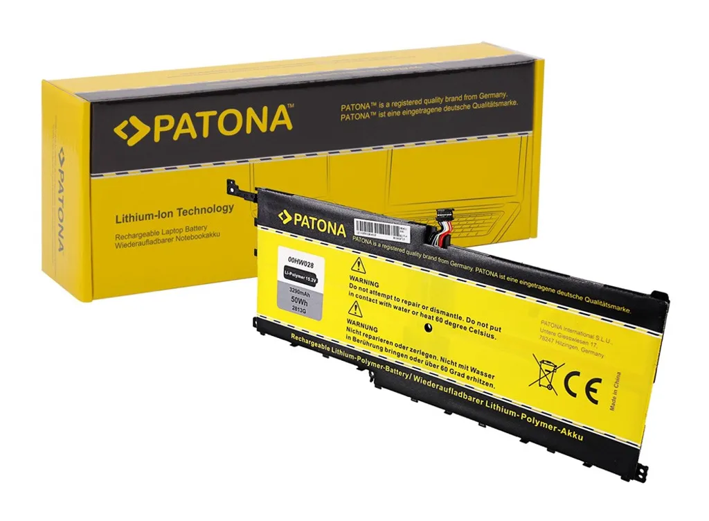 Batterie 00HW028 pour Lenovo ThinkPad X1 Carbon Yoga Série Haute Capacité