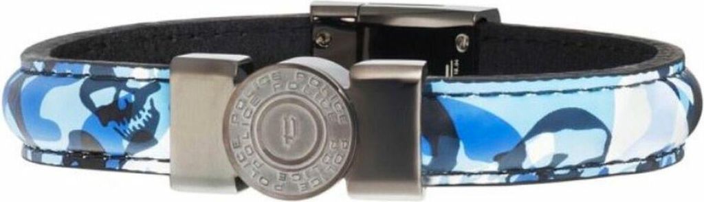 Herrenarmreif Police PJ25556BLU03S Leder 17 cm