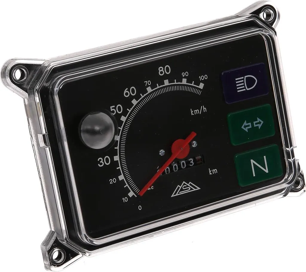 Compteur de vitesse 100km/h avec éclairage 12V pour Simson SR50 SR80