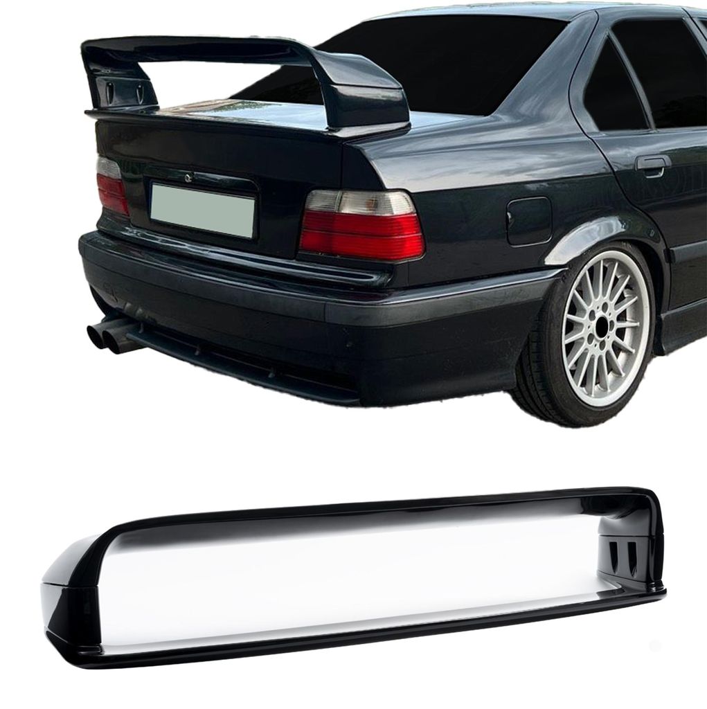 Für BMW 3er E36 Limo Coupe Kofferraumspoiler Heckspoiler Spoiler SCHWARZ GLANZ in der Farbe SCHWARZ von Jom Car-Parts GmbH