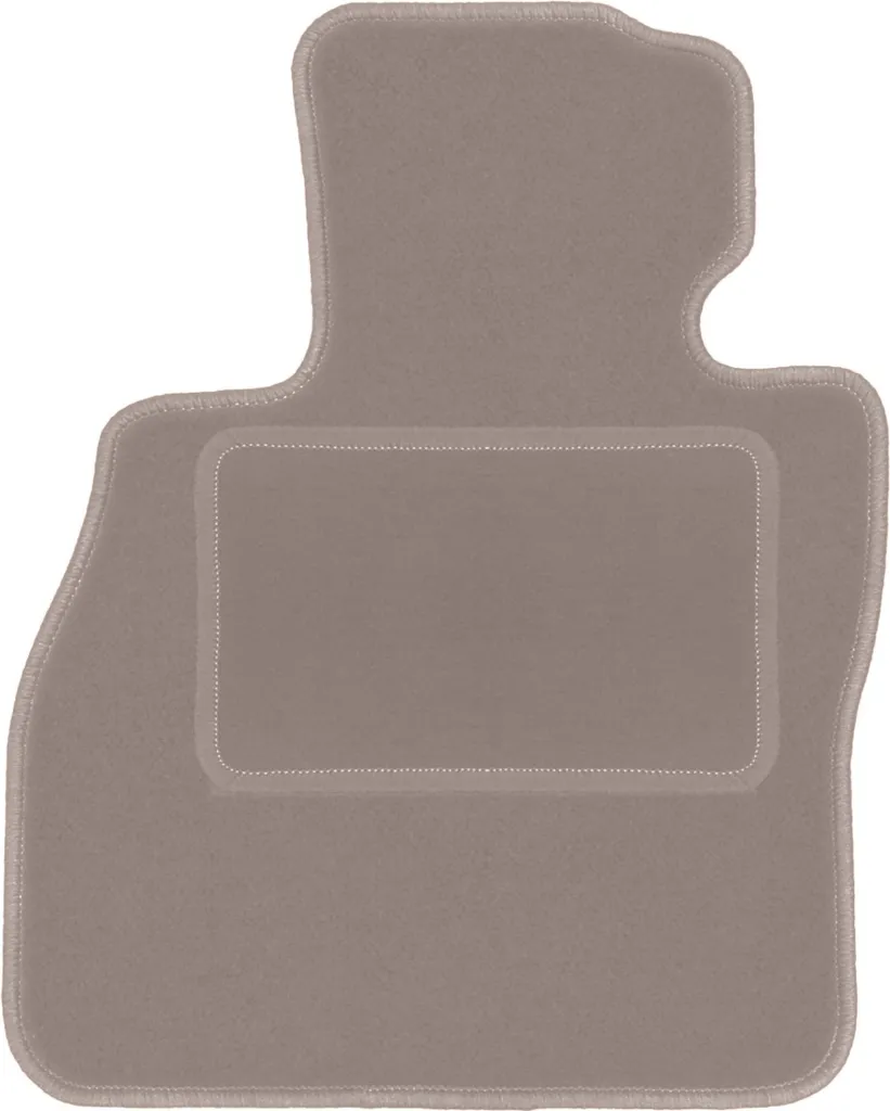 Tappetino conducente in velluto beige compatibile con Mini Clubman F-54 (2015-, hatchback) – con fissaggi – su misura
