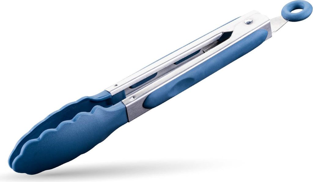 Fackelmann Mehrzweckzange Essential Ideal für Grillgut & beschichtete Pfannen, Edelstahl und PP, 27 cm