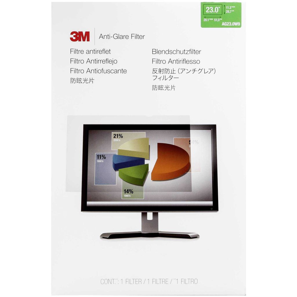 3M AG230W9 Blendschutzfilter für Widescreen Monitore 23