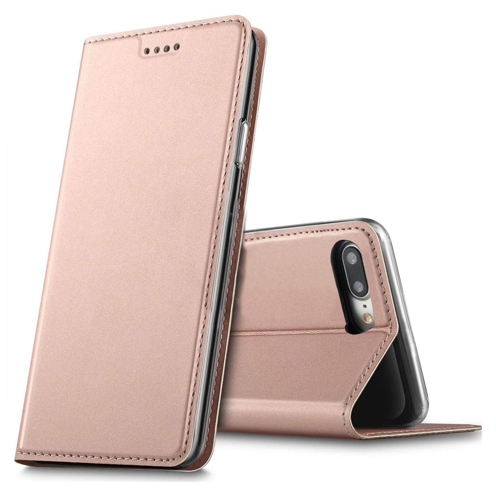 Handy Hülle Apple iPhone 7 Plus / 8 Plus Book Case Schutzhülle Tasche Slim Flip Cover Etui