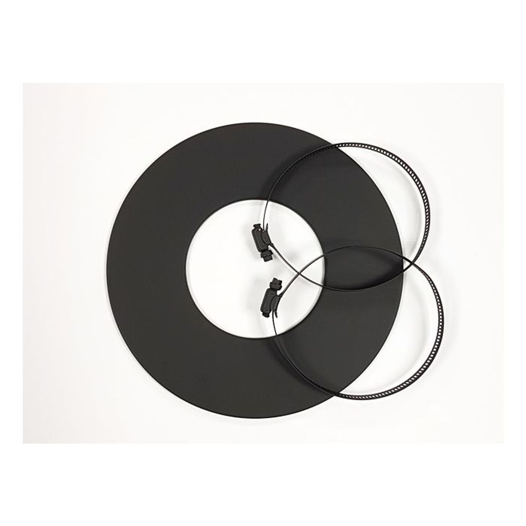 CB-tec Rosette für Aluflexrohre Ø 80 mm schwarz