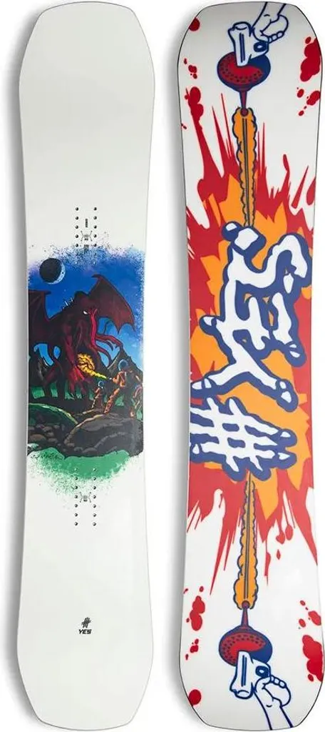 Snowboard Yes. Émetteur 152 cm multicolore polyvalent pour homme et femme