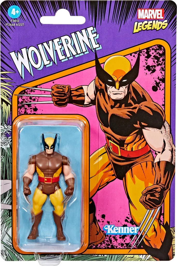 Figurine de collection Wolverine Marvel Legends Retro de 10 cm Hasbro