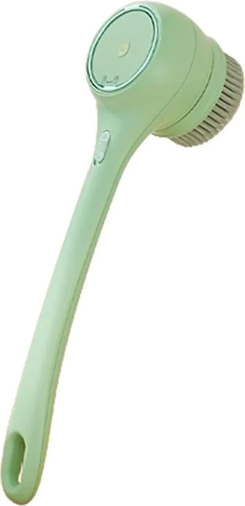 INF Spazzola da bagno elettrica massaggiante 3 in 1: la tua compagna di doccia verde