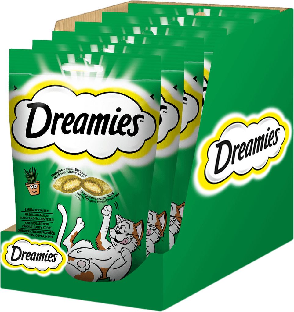 Dreamies - Leckerli für Katzen ab 8 Wochen mit Katzenminze 6x60g