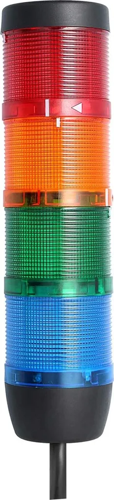 Colonna Segnaletica STEX24 LED 24V | Torre 4 Colori Blu-Verde-Giallo-Rosso