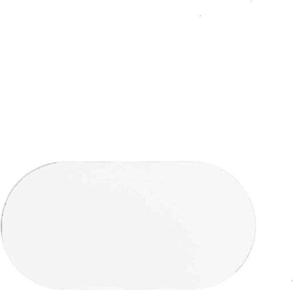 Oval Weiß 6 x 12 cm - Bodenmarkierung mit glatter Oberfläche - Weiß - Glatt - Polyvinyl chloride (PVC) - 0,78 mm - Innenbereich - DM256