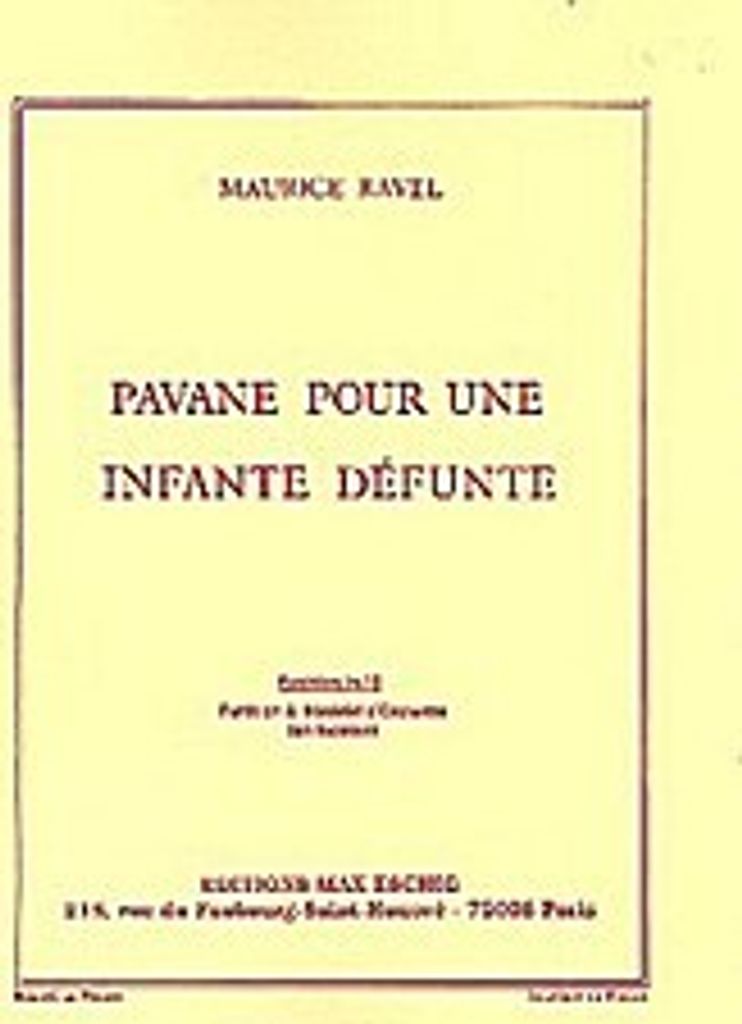 Pavane pour une infante defunte :für Orchester