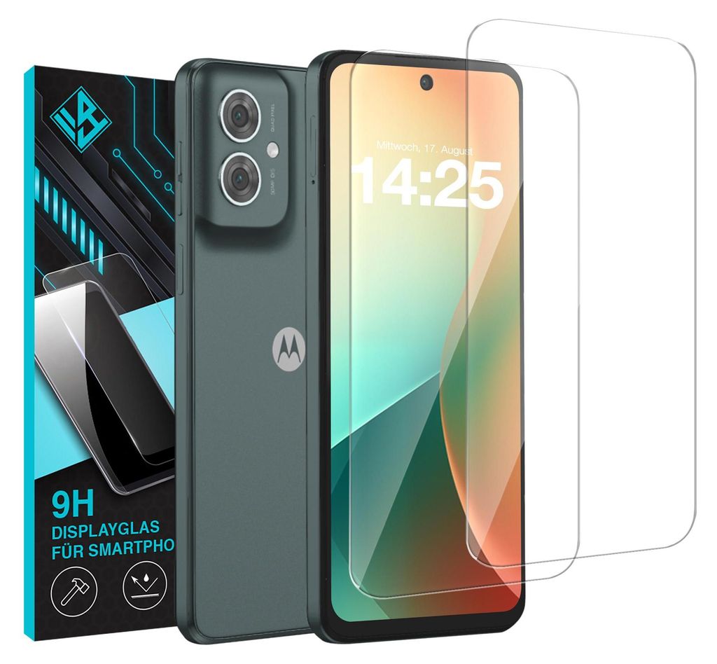 2x 9H Schutzglas Displayschutzfolie für Motorola Moto G55 Produktbild 