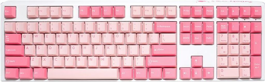Ducky One 3 Gossamer Pink Gaming Tastatur - MX-Ergo-Clear US - Tastatur