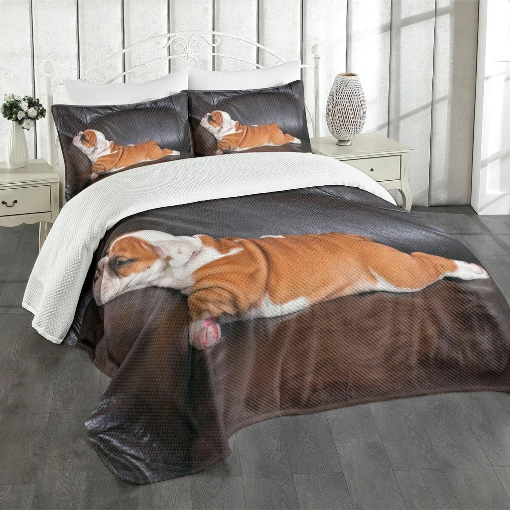 Set Copriletto ABAKUHAUS Bulldog 220x220cm - Comfort Matrimoniale